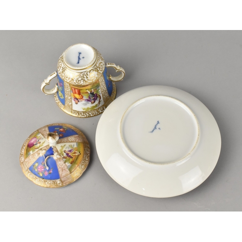 An Early 20th Century Dresden Porcelain Trembleuse Chocolate Cup and ...