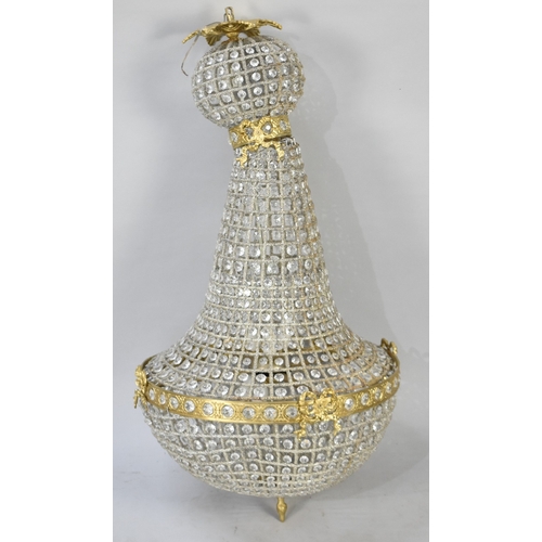 491 - A Large Reproduction French Style Ballroom Light Fitting, 100cms High