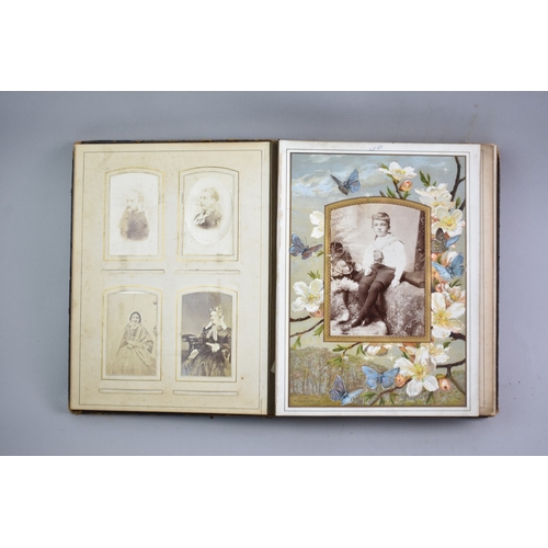 61 - A Late Victorian Photograph Album Containing Various Family Portraits, Monogrammed CAW, Some Conditi... 