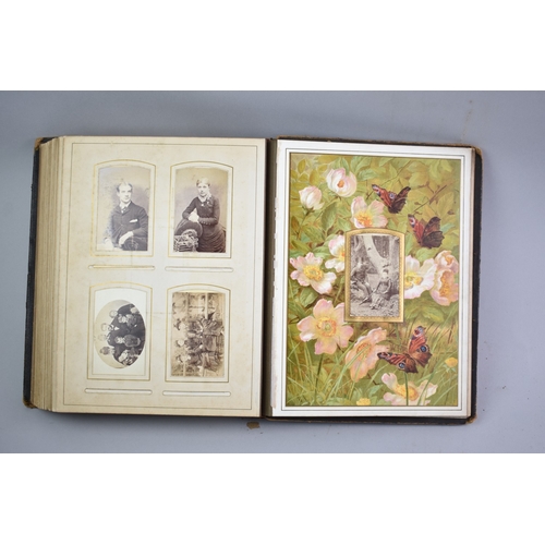 61 - A Late Victorian Photograph Album Containing Various Family Portraits, Monogrammed CAW, Some Conditi... 
