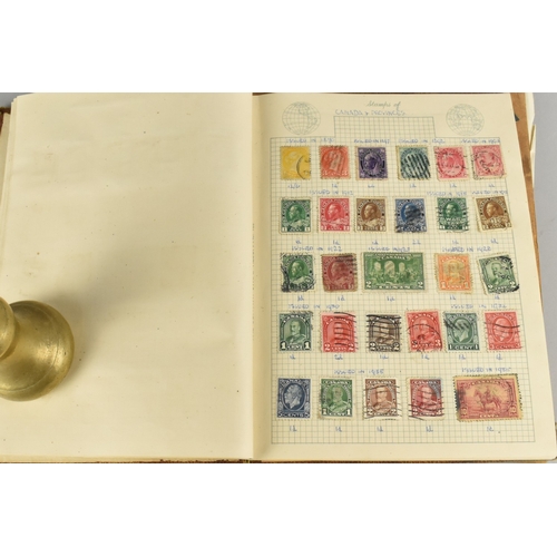 63 - Two Vintage Stamp Albums Containing Victorian, Edwardian and Other Stamps to include Two Penny Reds,... 