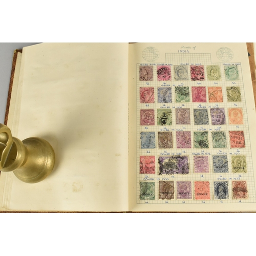 63 - Two Vintage Stamp Albums Containing Victorian, Edwardian and Other Stamps to include Two Penny Reds,... 