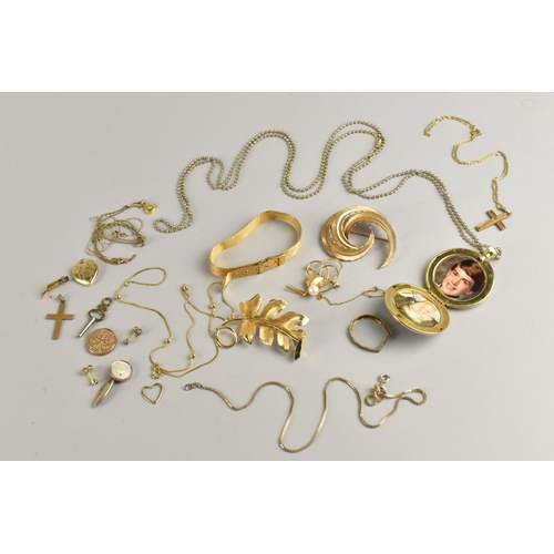A Collection of Gold Plated and Rolled Gold Jewellery to include ...