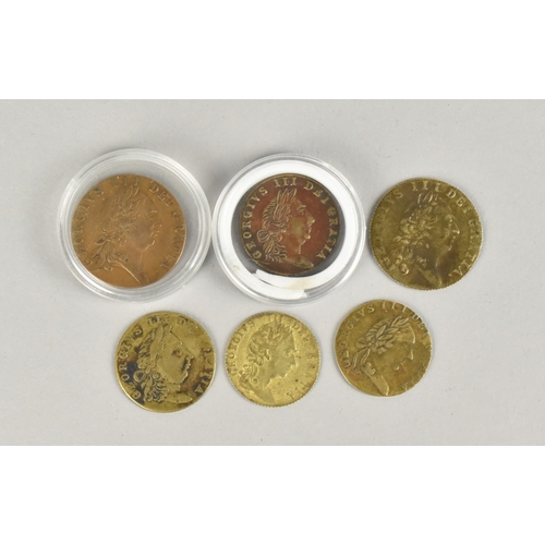 Six George III Gaming Tokens