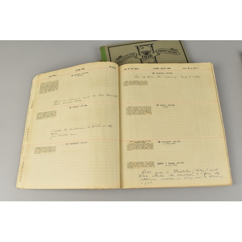 52 - A Collection of 1940s WWII Diaries with Entries and Newspaper Cuttings by R Gilbert Jones, Wirral