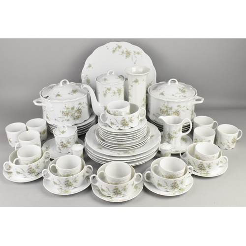A Rosenthal Classic Rose Collection Fifty-seven Service to Comprise Dinner Plates, Small Plates, Sid
