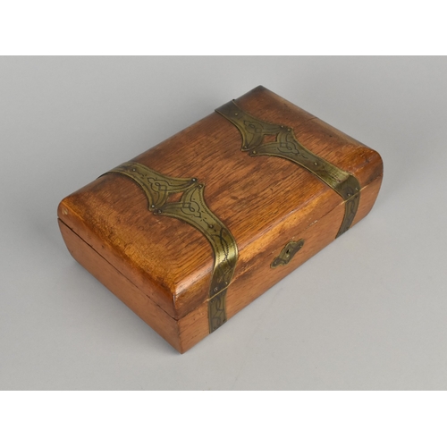 102 - Two Edwardian Brass Mounted Wooden Boxes