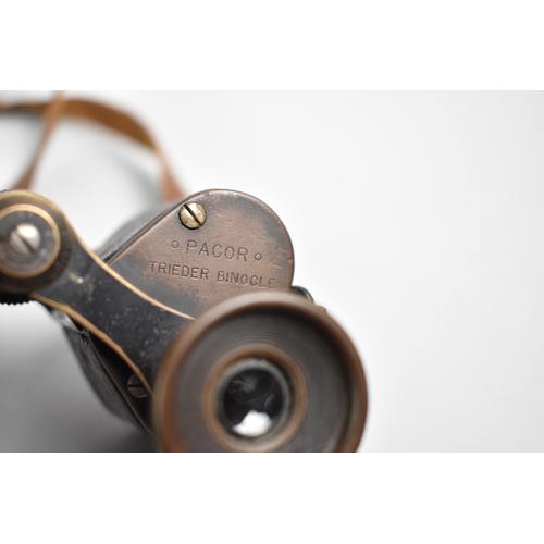 106 - A Pair of Early German Binoculars Inscribed Pacor Trieder by Goerz, Berlin