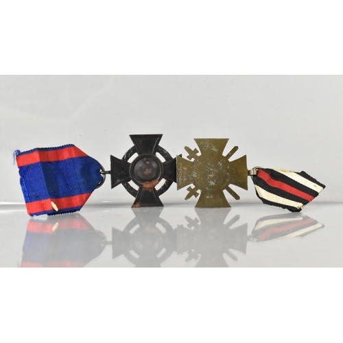 111 - Two German WWI Medals, The Friedrich August Cross and The Pforzheim Hindenburg Cross