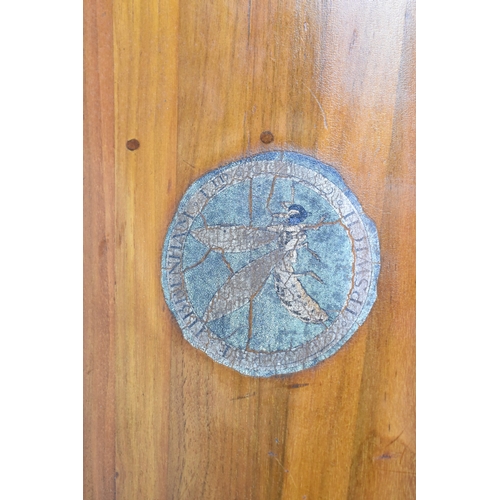 120 - A WWI Half Propellor Blade from an Avro 504, Having Brass Plaque Inscribed 'Which Fell to Earth at P... 