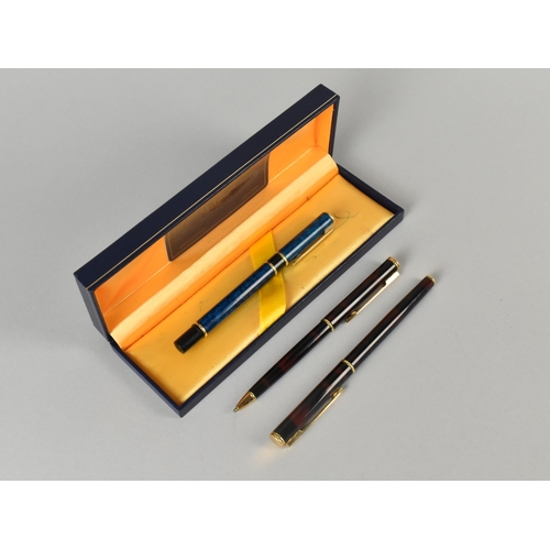 21 - A Collection of Three Waterman Pens to include Two Cartridge Pens, One with 18ct Gold Nib and a Matc... 