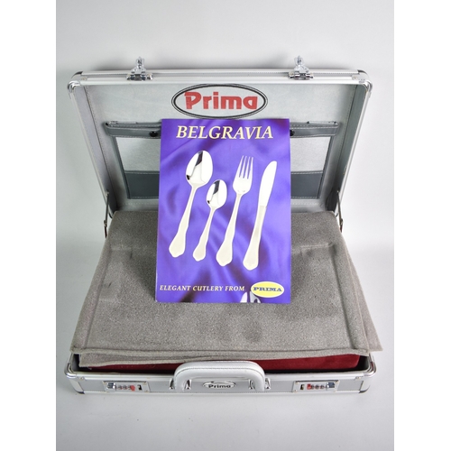 210 - A Prima Belgravia Pattern 84 Piece Canteen of Cutlery in Case with Combination Lock
