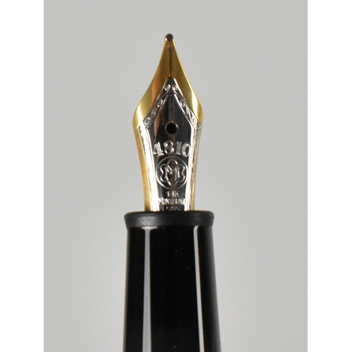 22 - A Boxed Mont Blanc Meisterstuck Cartridge Pen with 14K Gold Nib and with Service Guide and Spare Car... 