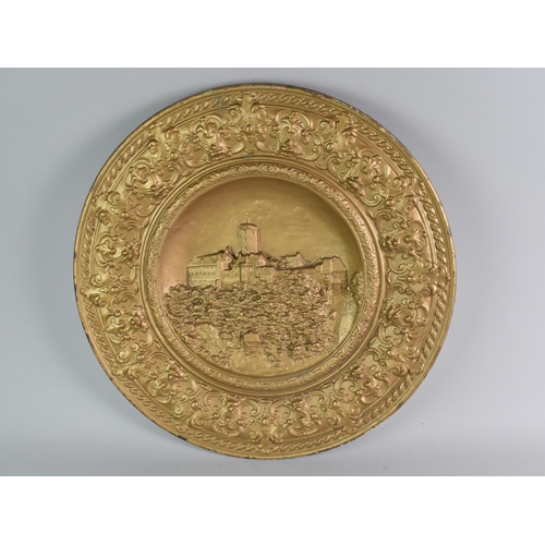 237 - A Continental Circular Wall Plaque Decorated with Classical Figures Dancing, a Plaque Depicting Cont... 