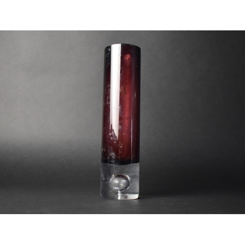 386 - A Mid Century Glass Vase in the Manner of Tapio Wirkkala, 24cm high