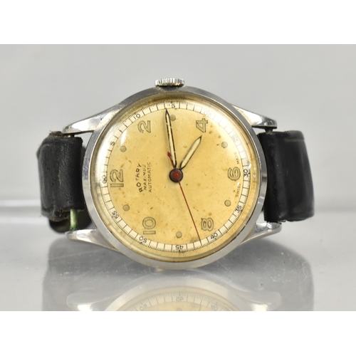 407 - A Mid 20th Century Rotary Maximus Automatic Stainless Steel Cased Wristwatch, Case 33.6mm Wide, Curr... 