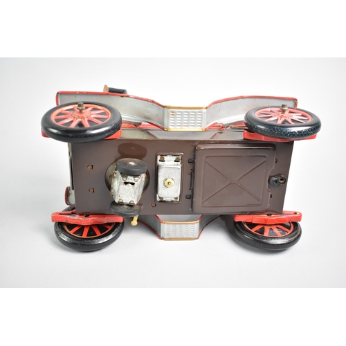 62 - A Japanese Battery Operated Tin Plate Toy, Vintage Car, 24cms Long