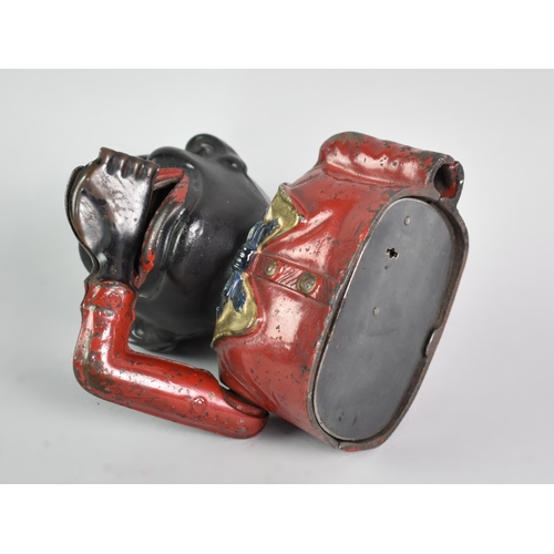 69 - An Original American Cold Painted Cast Metal Novelty Childrens Bank, Working Order, 17cms High, This... 