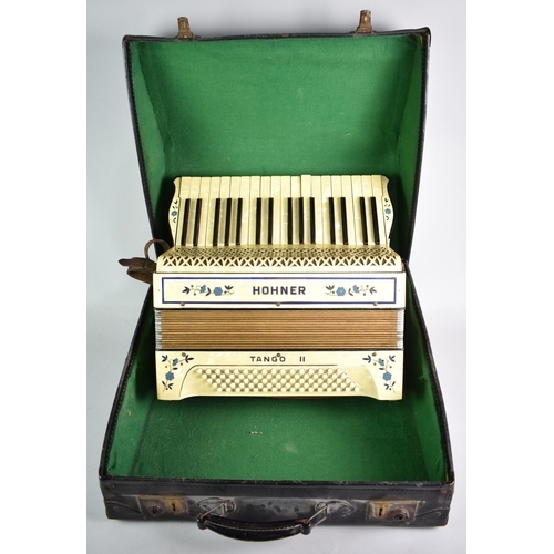 81 - A Cased Hohner Piano Accordion, Tango II