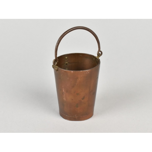 26 - A Miniature Copper Bucket, 5.5cms High