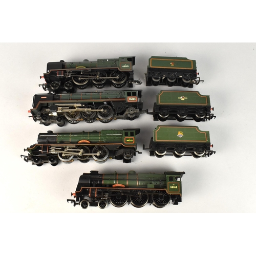 18 - Hornby OO Gauge. Four Locomotives and Three Tenders, 'Caernarvon', 'Venus', 'Princess Elizabeth', an... 