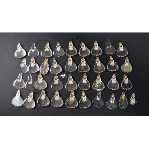 35 - A Collection of Continental Glass Droppers, Crinoline Ladies (Some Condition Issues)