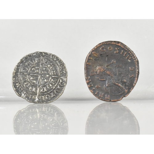52 - Two Replica Coins the Bronze Example Stamped WRL