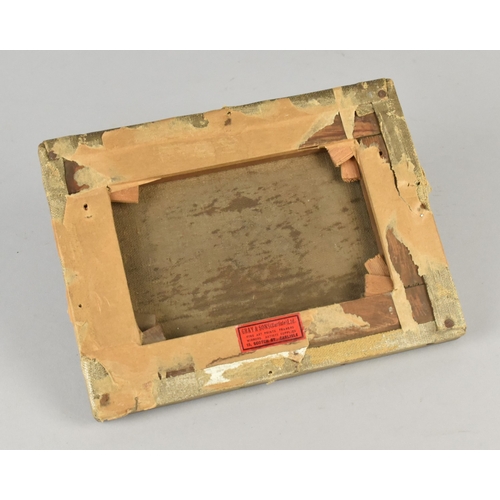 54 - A Small 19th Century Naive Mounted but Unframed Oil on Canvas, Depicting Interior Kitchen Scene, Pro... 