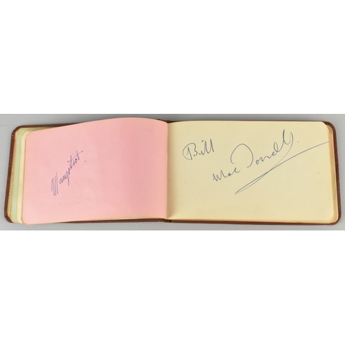 55 - A 1950's Autograph Book, Many Entries Signed 