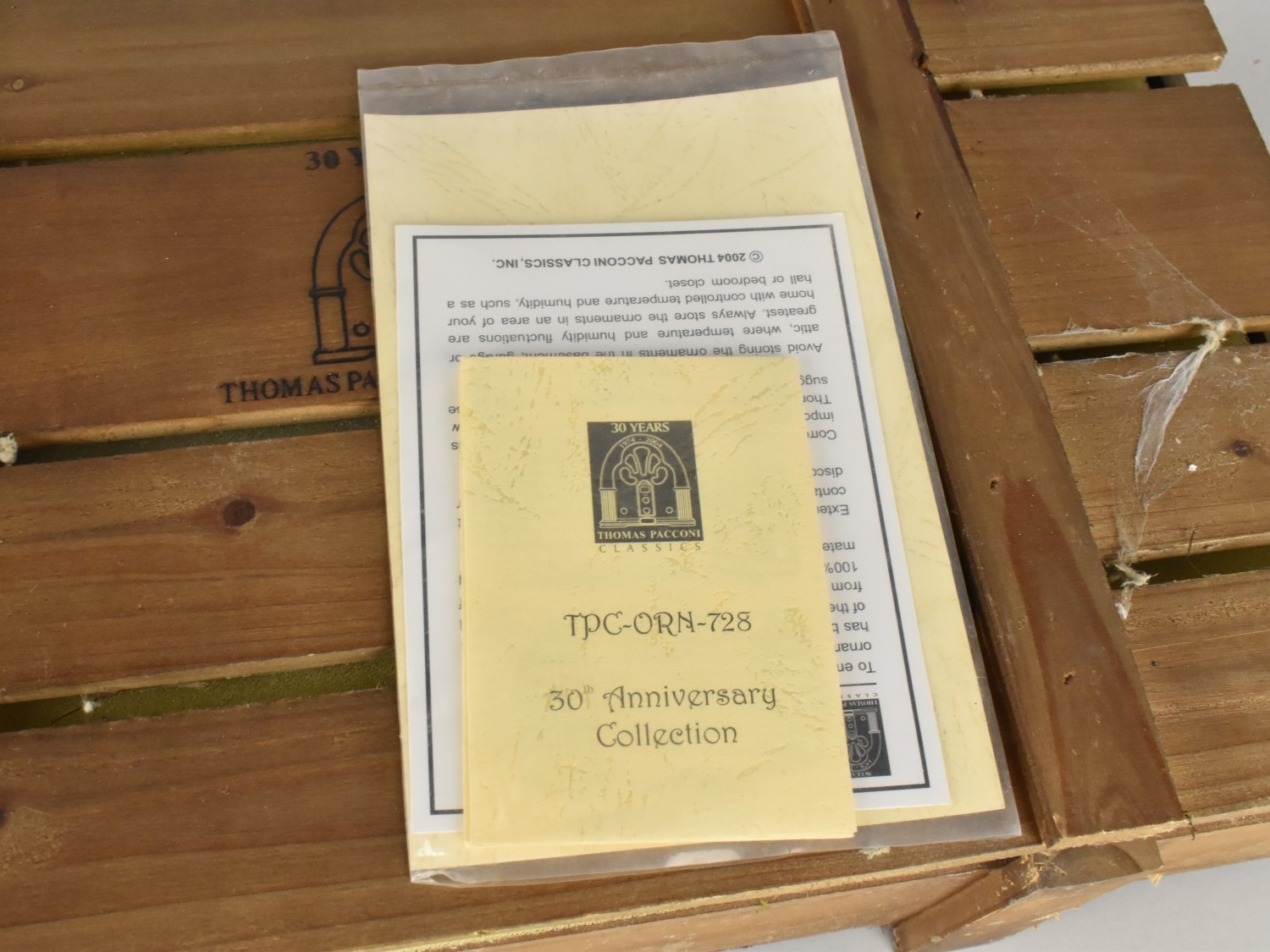 A Boxed Set of Thomas Pacconi Classic 30th Anniversary Collection ...