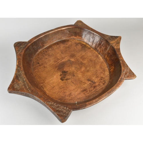 9 - An Anglo Indian Colonial Wooden Parat Bowl of Turtle Shape with 'Ears of Corn' Carved Decoration to ... 