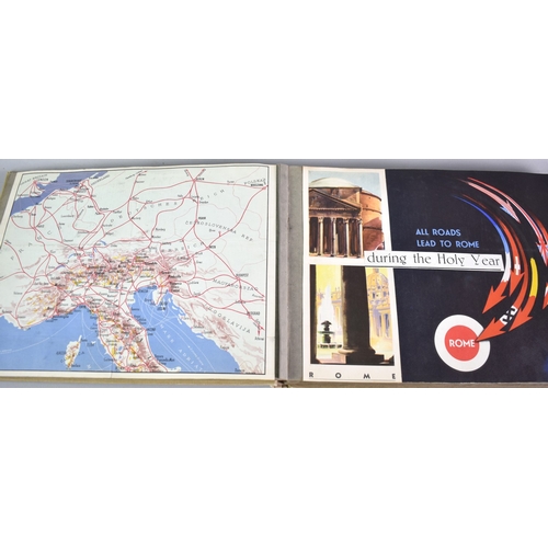 54 - Three Photograph/Postcard Albums Recording  Trips Made Throughout Europe in the The Late 1930s to in... 