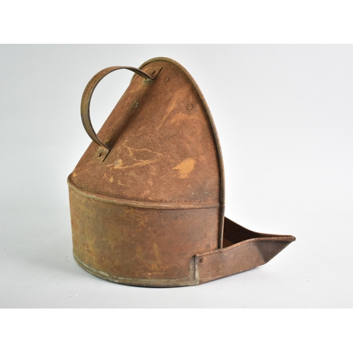 56 - A Victorian Metal Lark Oven with Four Hooks, 30cms Wide and 26cms High