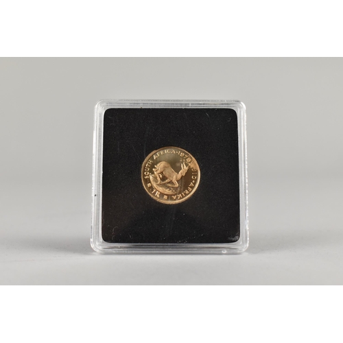57 - A 1978 South African One Rand Gold Coin, Capsulated and Boxed