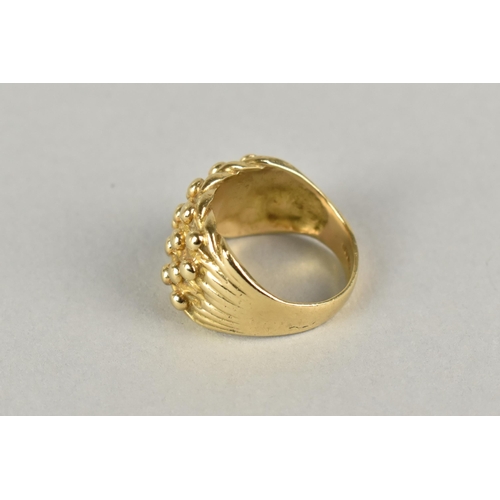 39 - A 9ct Gold Keeper Ring, 5.5gms, Size I.5, Hallmarked for JM Co, Other Marks Obscured