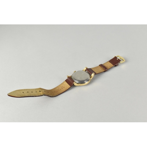 49 - A Vintage Omega Seamaster Automatic Wristwatch, Gold Coloured Face with Dauphine Hands, Arrow Hour I... 