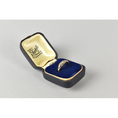 34 - A Five Stone Diamond and 18ct Gold Ring, Five Graduated Old Round Cut Diamonds, Largest Approx 1.65m... 