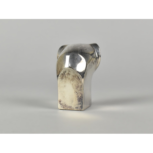 3 - A Heavy Polished Pewter Paperweight in the Form of an Elephant By Dansk Designs, Japan, 6cms High
