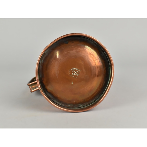 44 - An Early 20th Century Copper Lidded Jug by J Perry and Sons, Wolverhampton, 13cms High