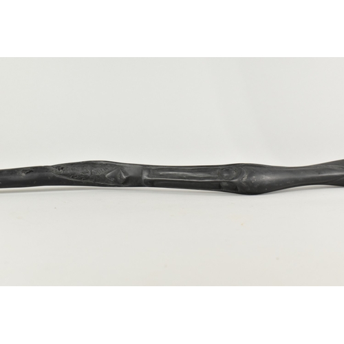 203 - A Carved and Ebonised African Souvenir Walking Stick