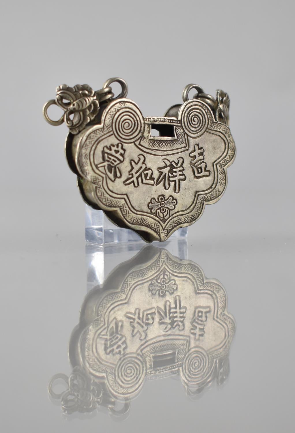 An Antique Chinese Ruyi Talisman, Front Decorated with Etched ...