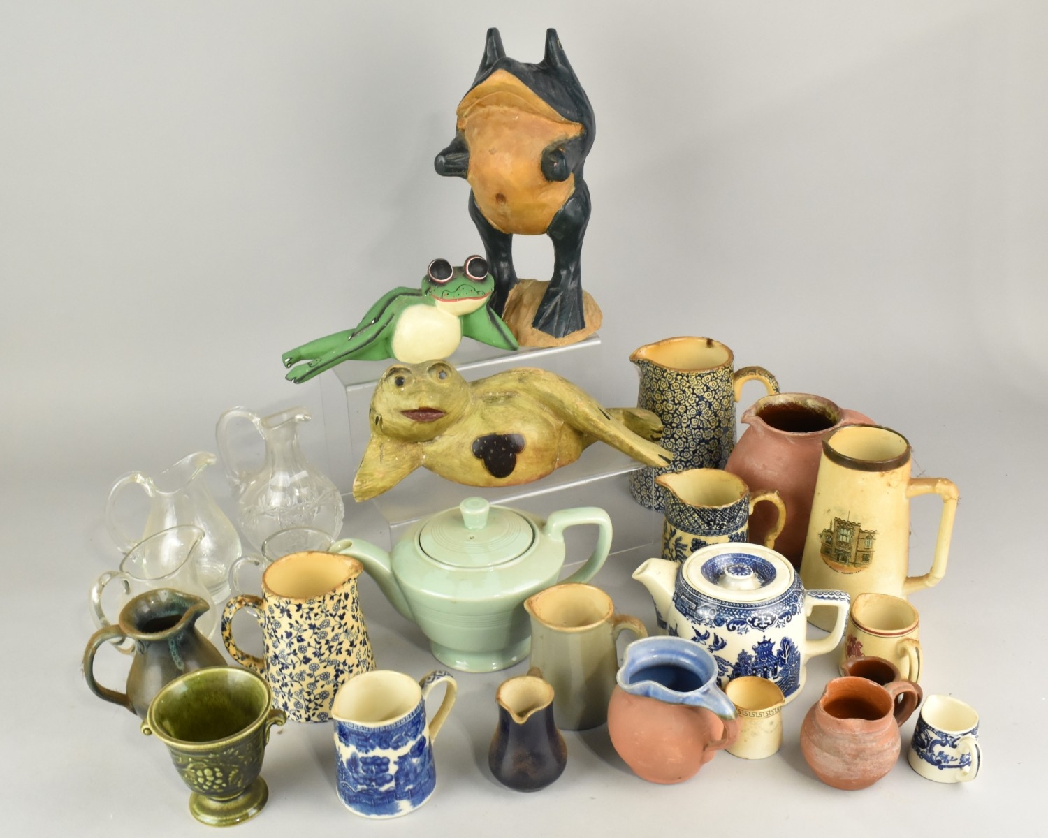 A Collection of Various Sundries to Comprise Wooden Frog Ornaments ...