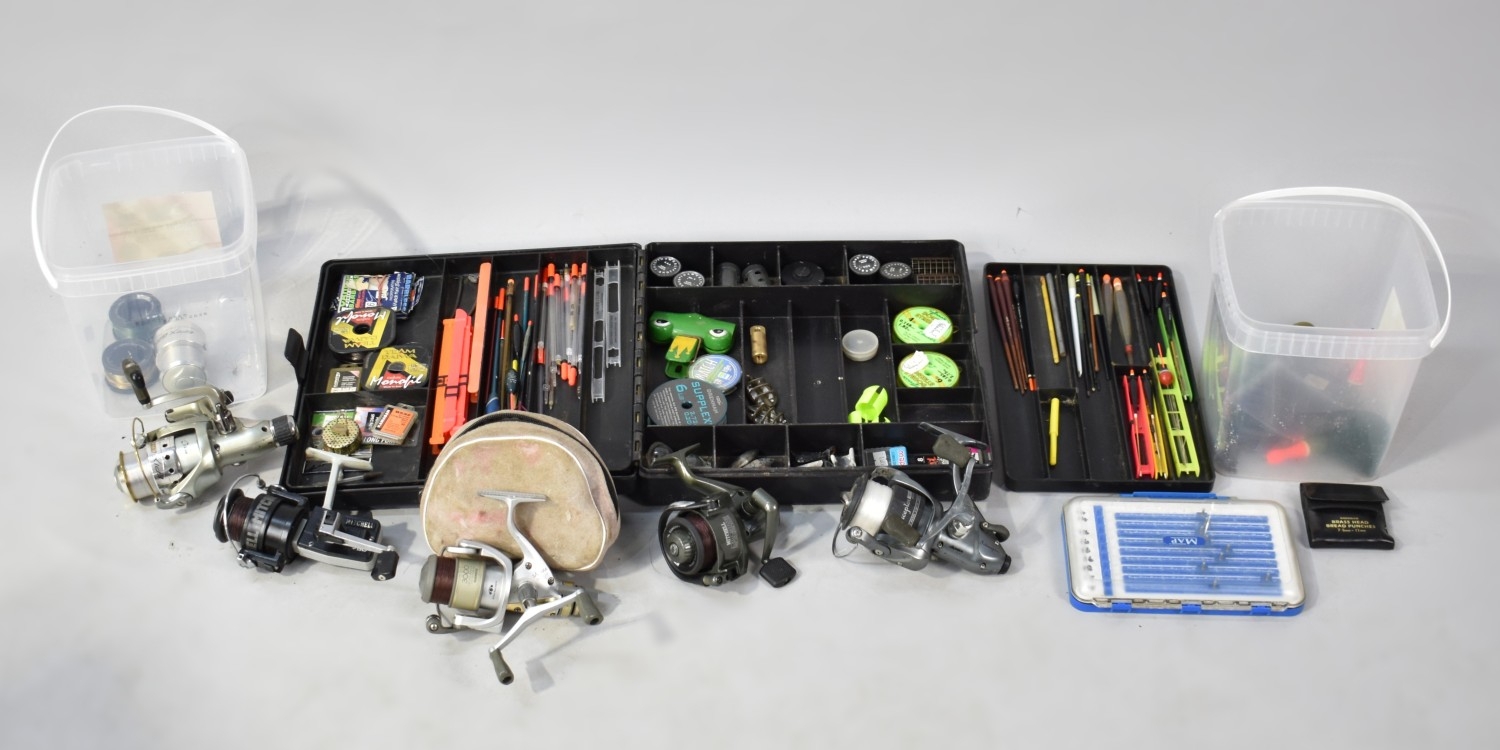 A Collection of Various Mitchell and Other Fishing Reels Together with ...