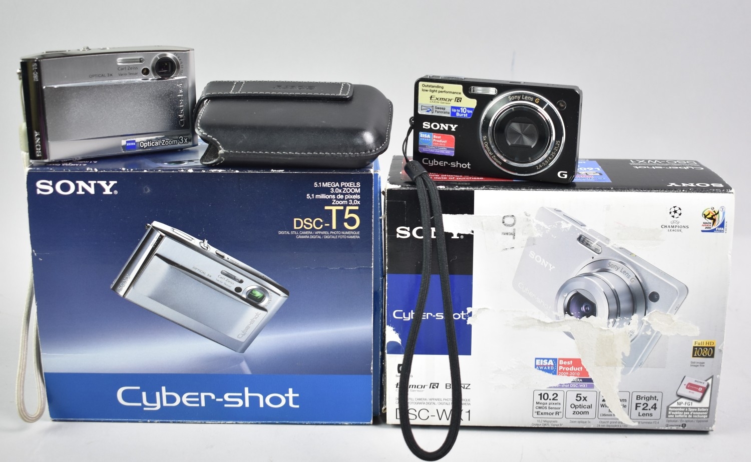 Sony Cyber-Shot DSC-T5 with box & Accessories as pictured - Not Tested
