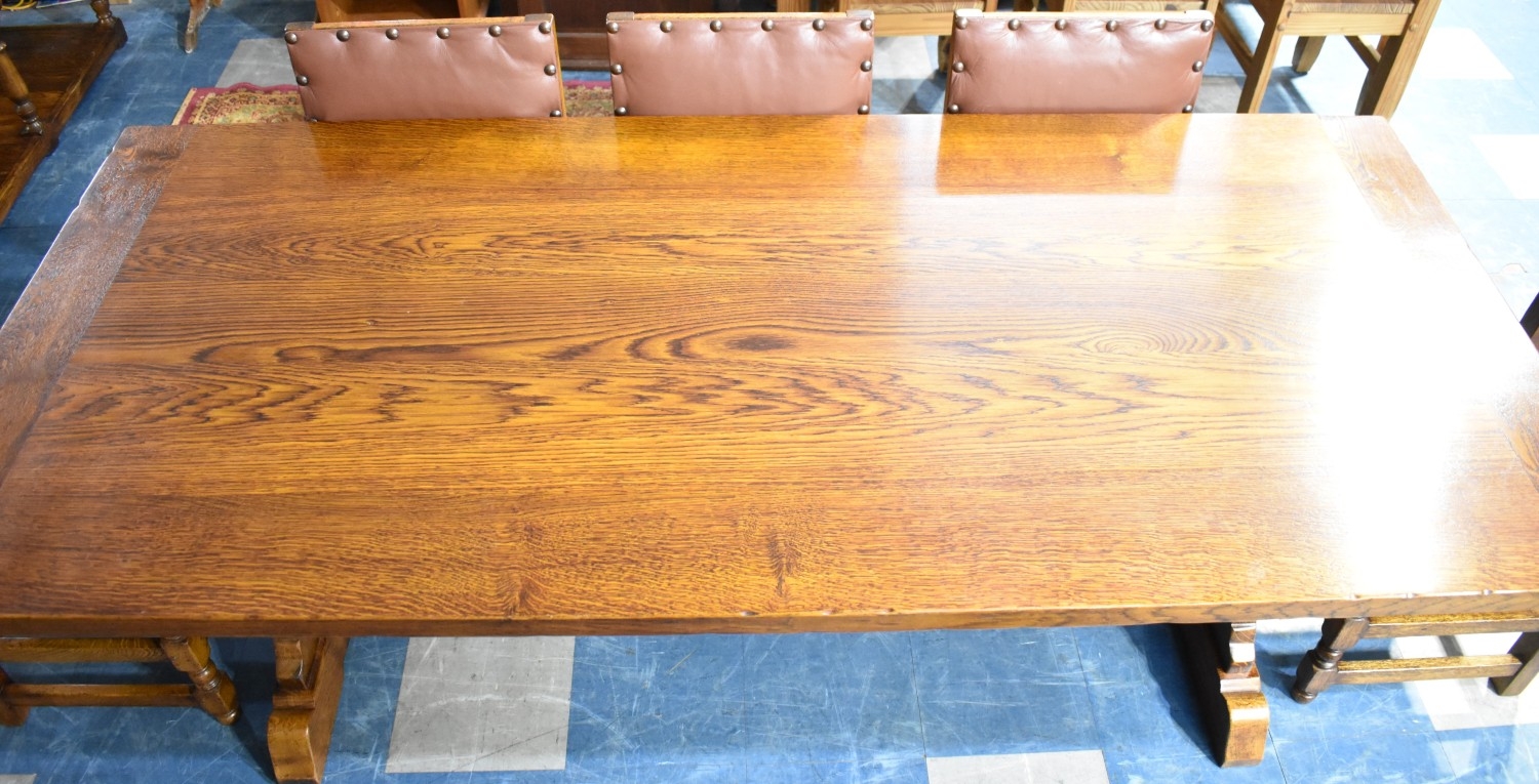 A Modern Refectory Oak Rectangular Dining Table, 214cms by 97cms ...