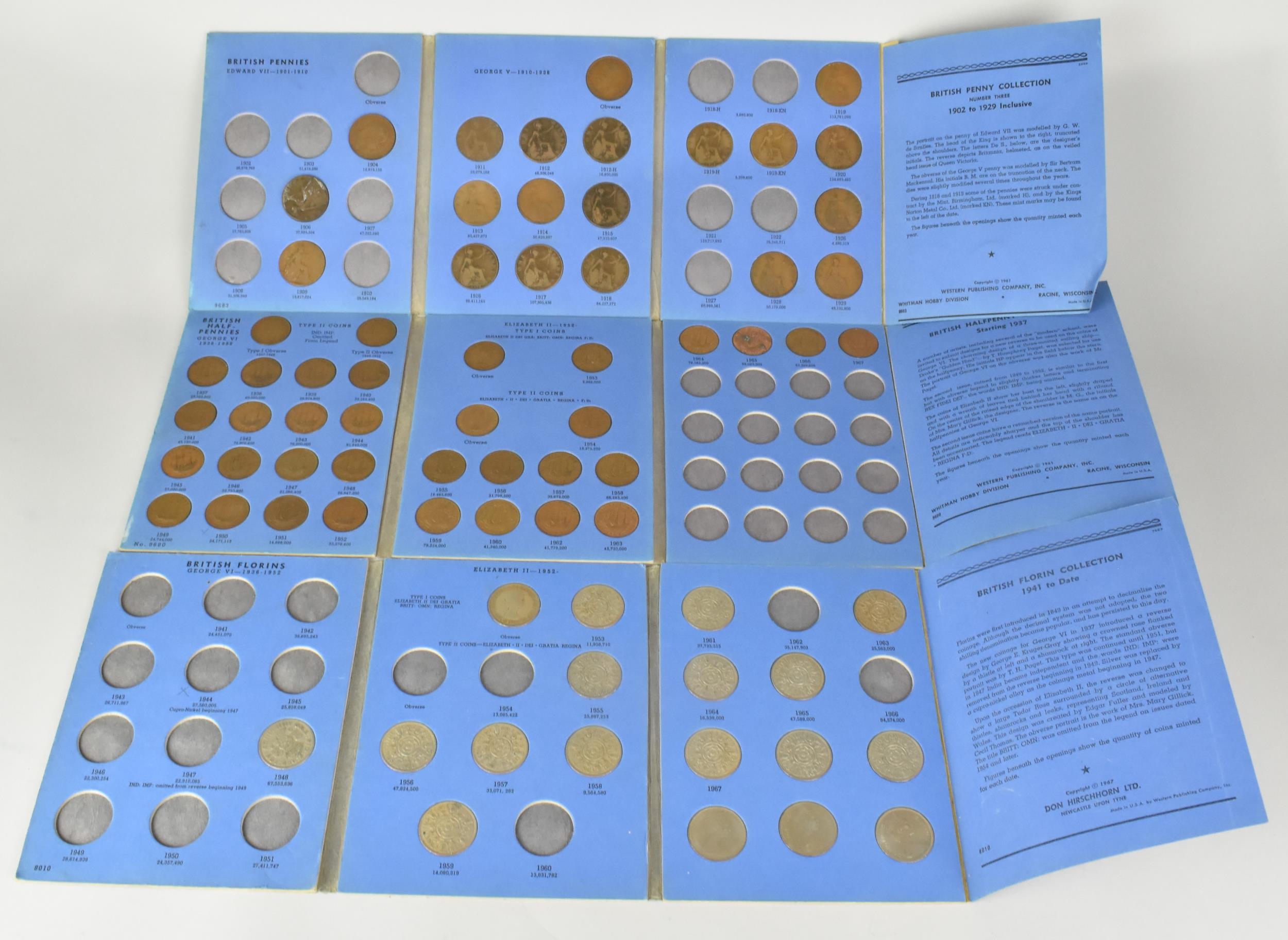 Eleven Great Britain Coin Collection Folders for Threepence Brass ...