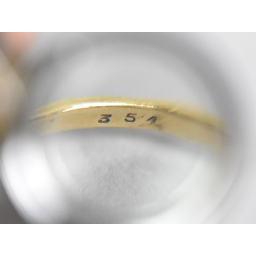 42 - A Collection of Three Diamond and 18ct Gold Rings to include European Cut Trilogy Example, Largest S... 