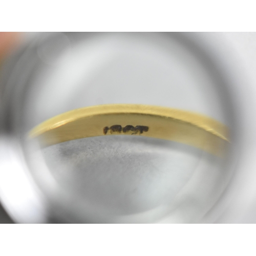 42 - A Collection of Three Diamond and 18ct Gold Rings to include European Cut Trilogy Example, Largest S... 