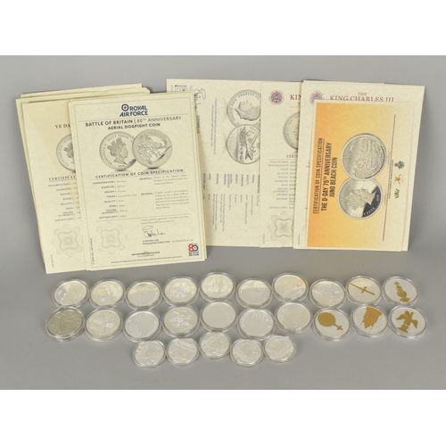 A Collection of Various Commemorative Collectors Coins to Include Set ...