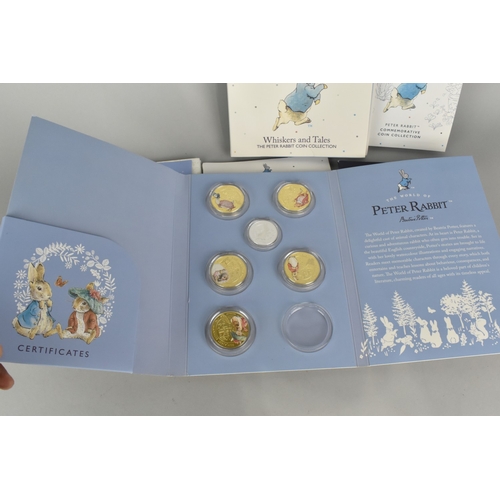 A Collection of Beatrix Potter Peter Rabbit Collectors Coins to Include ...